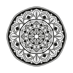 mandala flower illustration design
