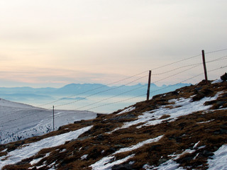 winter in den bergen