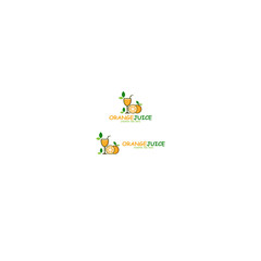 orange juice, a design for a business,brand, cafe,identity, healthy etc