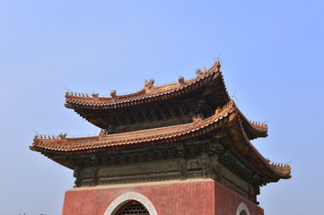 Obraz premium The ancient Chinese buildings
