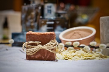 Handmade soap concept