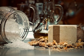 Handmade soap concept