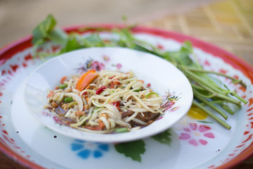 Papaya salad , Thai food