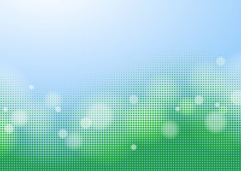 Abstract Blue Green Background, Vector Graphics