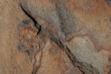 Stone with rust