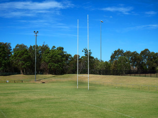 Fototapeta premium Small coutntry town Rugby league field