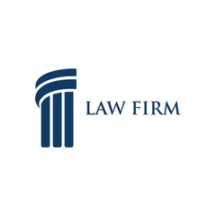 law firm logo design vector