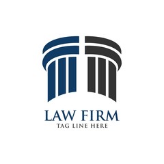 law firm logo design vector