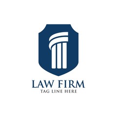 law firm logo design vector