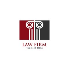 law firm logo design vector
