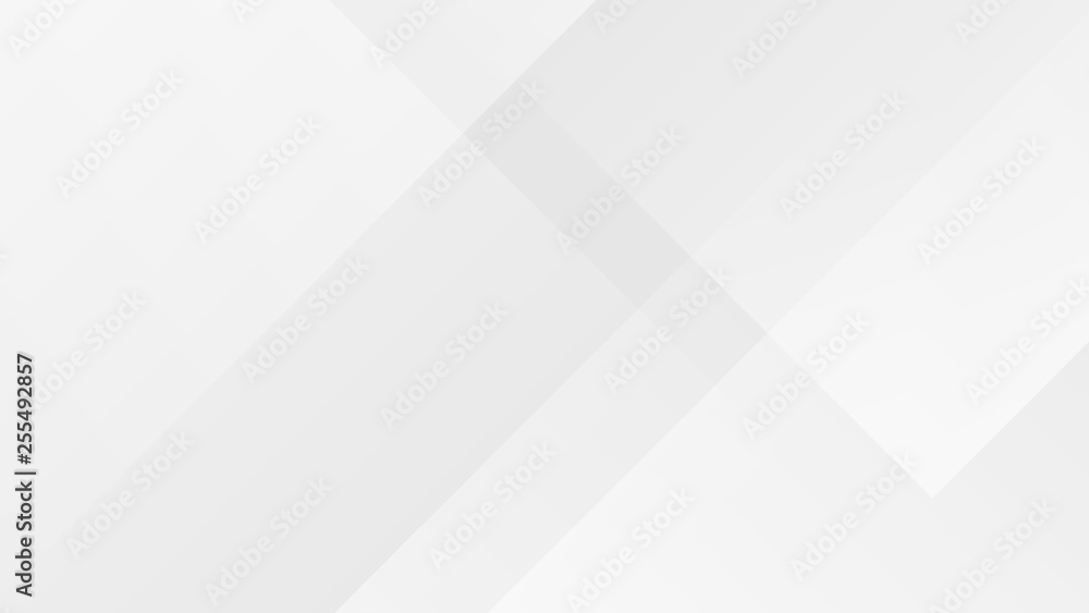 Wall mural white gradient abstract polygon pattern on gray background.