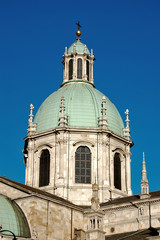 dome of a catholic temple in Italy