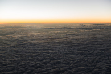 Fototapeta na wymiar Sky and cloud from plain