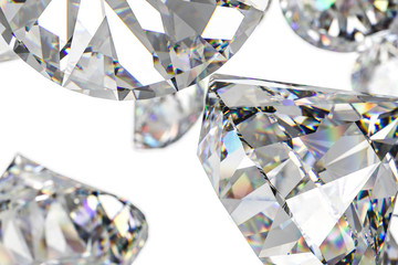 luxury diamond gem, 3d rendering