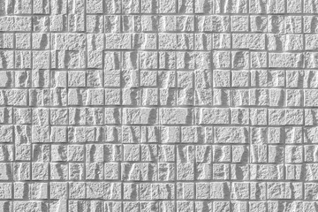 White stone brick wall seamless background and pattern