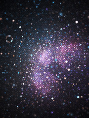 Fototapeta na wymiar Abstract blurred blue and violet lights. Colorful geometrical glitter background. Digital fractal art. 3d