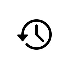 History icon vector. History line icon