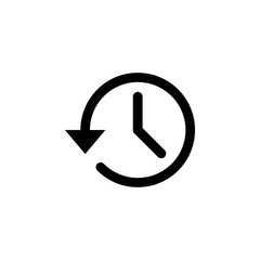 History icon vector. History line icon