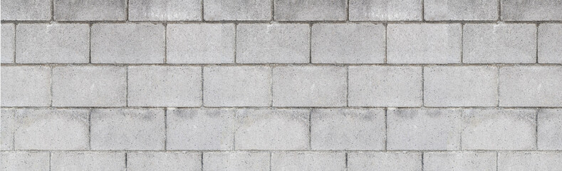 Panorama of Stone block wall background seamless and pattern