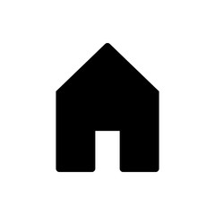 Home icon vector. House vector icon