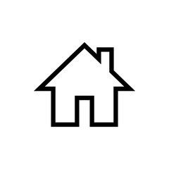 Home icon vector. House vector icon