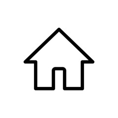 Fototapeta premium Home icon vector. House vector icon