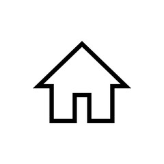 Home icon vector. House vector icon