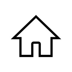Home icon vector. House vector icon