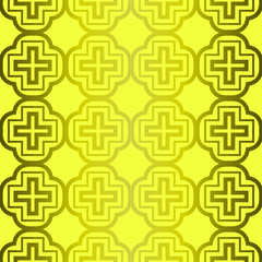 Modern Stylish Geometry Seamless Pattern Art Deco Background. Luxury Texture For Wallpaper, Invitation. Vector Illustration. Green olive color