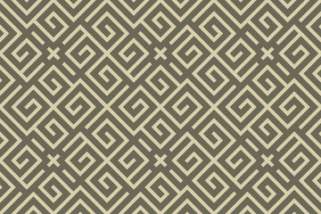Striped seamless geomitrical pattern.  Stylish monochrome trellis. Sacred geometry background. Maze.