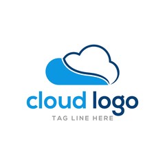 cloud logo design vector