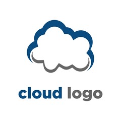 cloud logo design vector