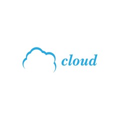 cloud logo design vector