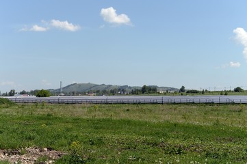 Solar station on heterostructural modules in the Mayminsky district of the Republic of Altai