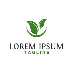 Fototapeta premium leaf, ecology, nature logo design vector