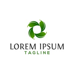 leaf, ecology, nature logo design vector