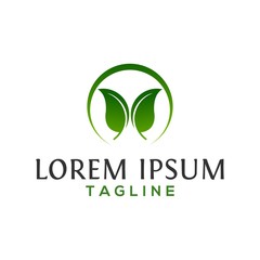 leaf, ecology, nature logo design vector