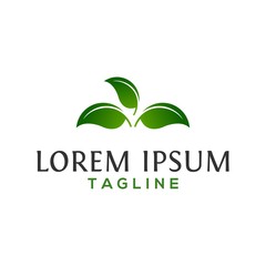 leaf, ecology, nature logo design vector