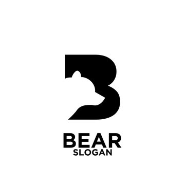 Bear logo icon designs vector illustration template