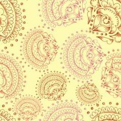 Abstract Elegance Seamless pattern with floral background
