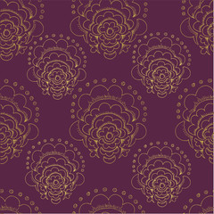 Abstract Elegance Seamless pattern with floral background