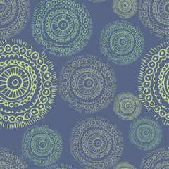 Retro floral seamless background