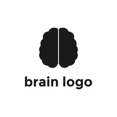 brain concept logo design vector