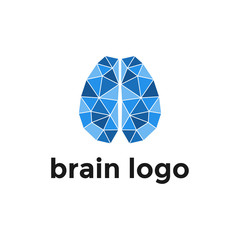 brain concept logo design vector