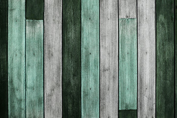 Wooden Texture Background. Grunge and Aged Plank. Weathered Vintage Wood. Green Tone