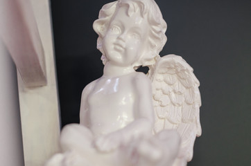 a sculpture of an angel