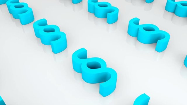 Many paragraph symbols are on surface, background for imprint or terms and conditions, 3d rendering backdrop