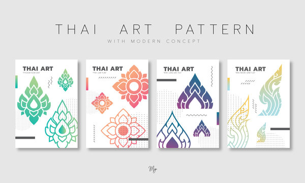 Set of Thai pattern