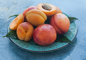 Authentic organic food. Peaches Italian delishes