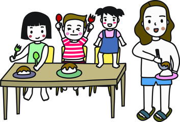 dinner time with family